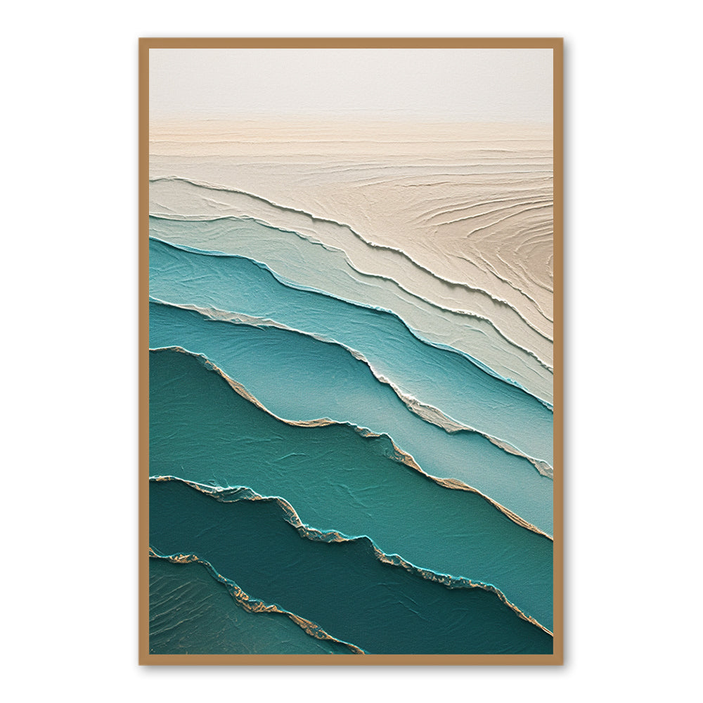 Tides of Serenity – Abstract Texture Style Wall Art