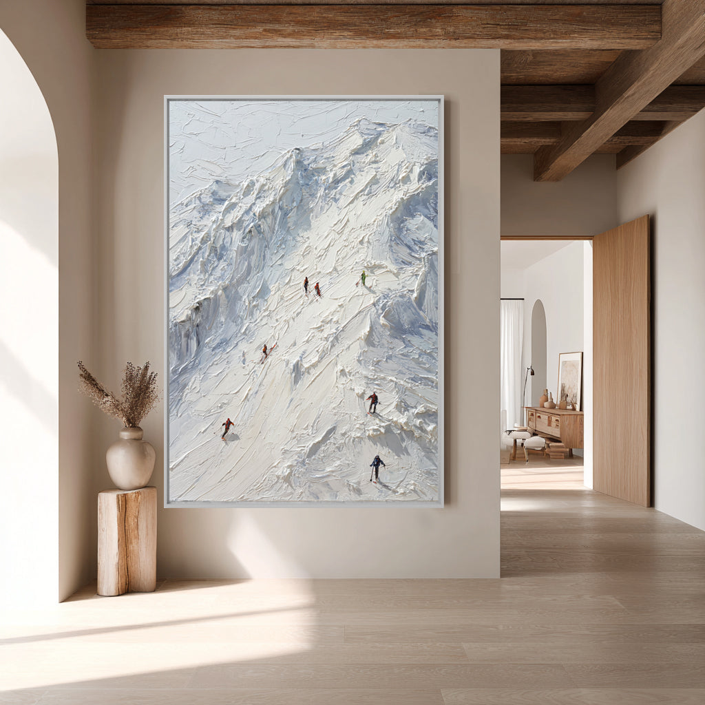 Mountain Ascent Handcrafted Painting