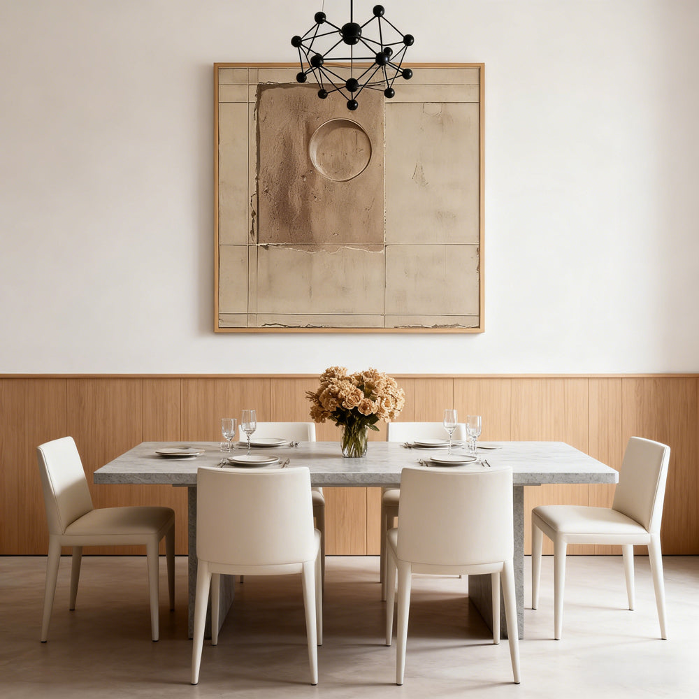 Geometric Earth Texture – Minimalist Abstract Style Wall Art