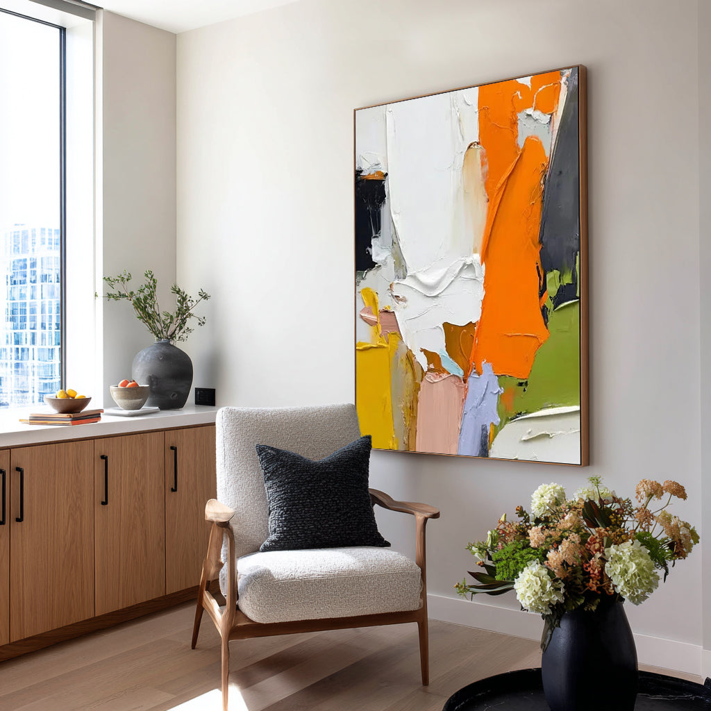 Fragments of Color Handcrafted Painting