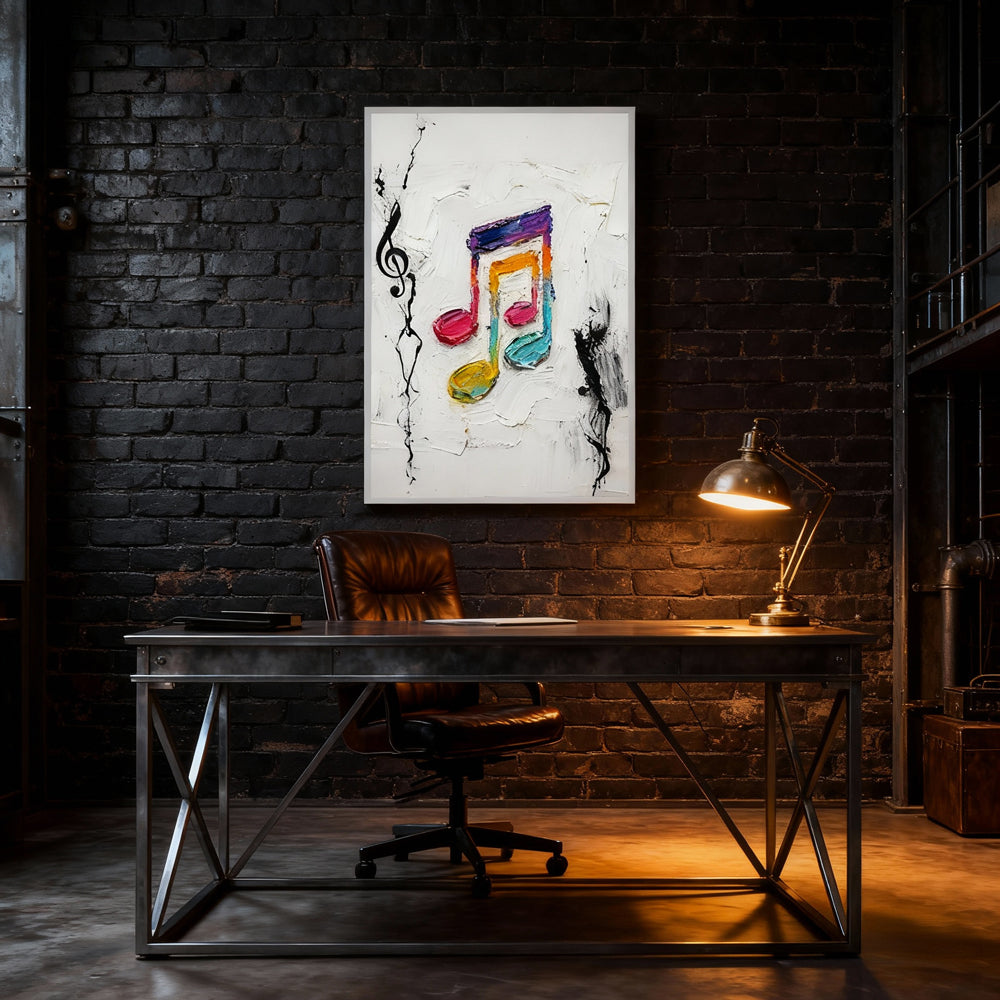 Colorful Melody – Abstract Expressionism Style Handmade Oil Painting Wall Art