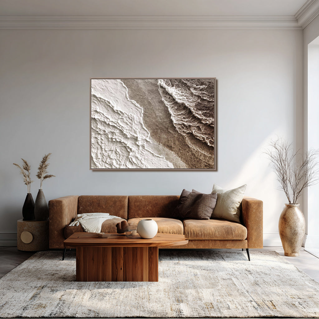 Tidal Symphony Handcrafted Painting