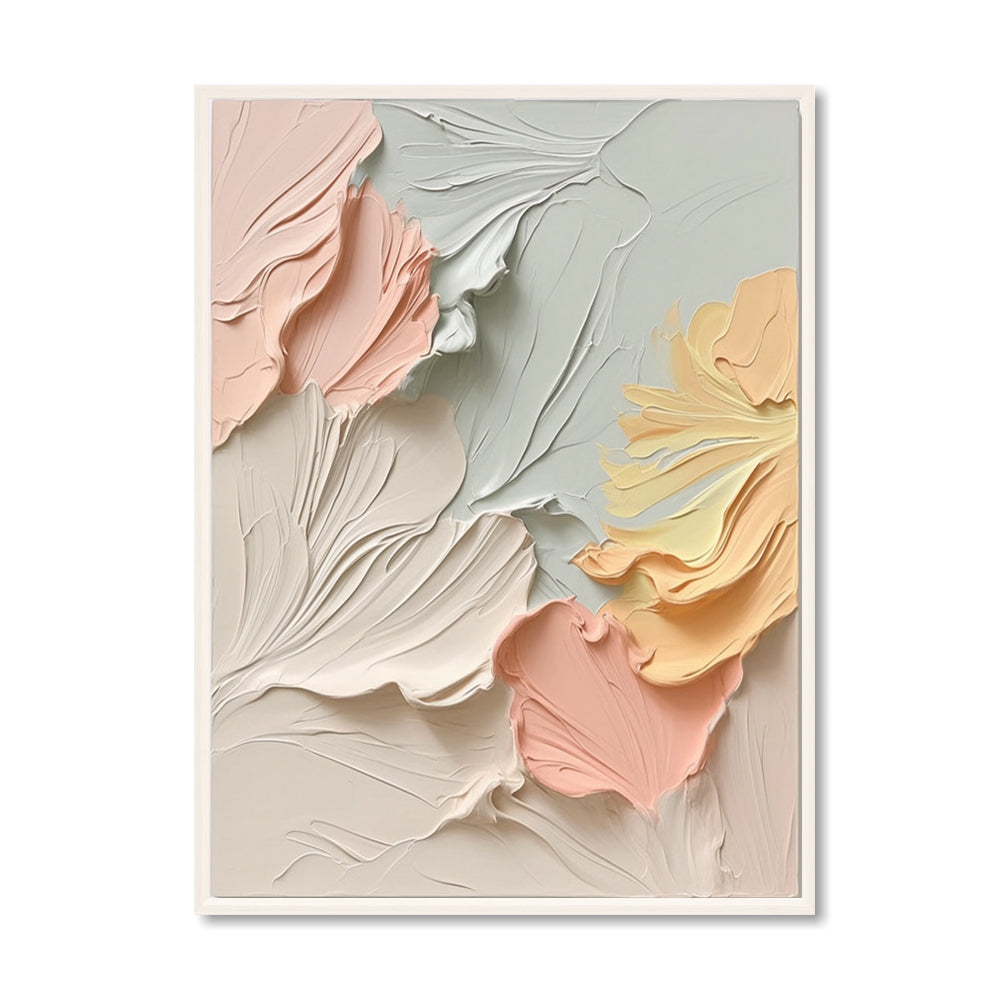 Poem of Clouds – Minimalist Abstract Texture Painting, Handmade Oil Wall Art for Modern Interior Decoration