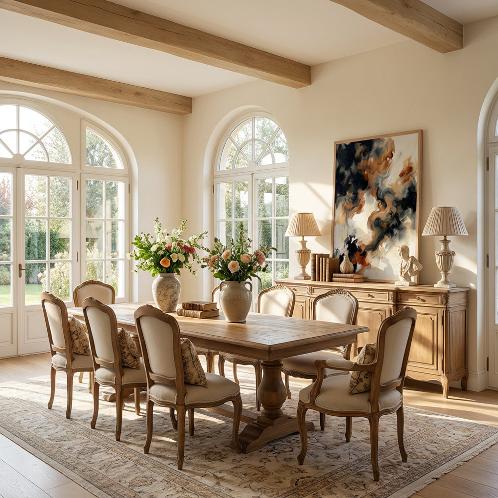 Silent Flow Harmony | Contemporary Abstract Fluid Style Hand-Painted Oil Painting Wall Art