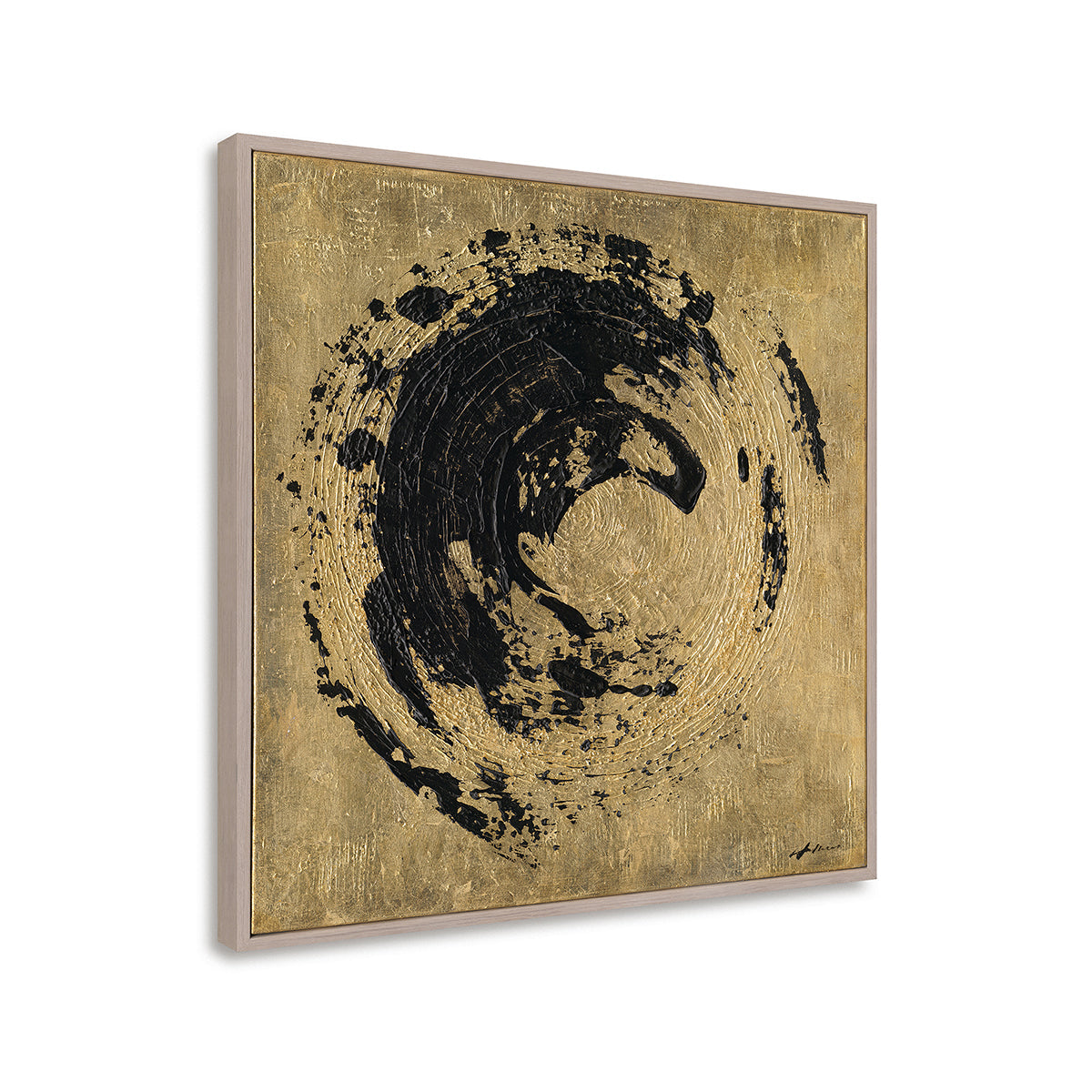 Abstract Expressionism Wall Art Hand-painted Texture Canvas Modern Warm Tones Living Room Decoration