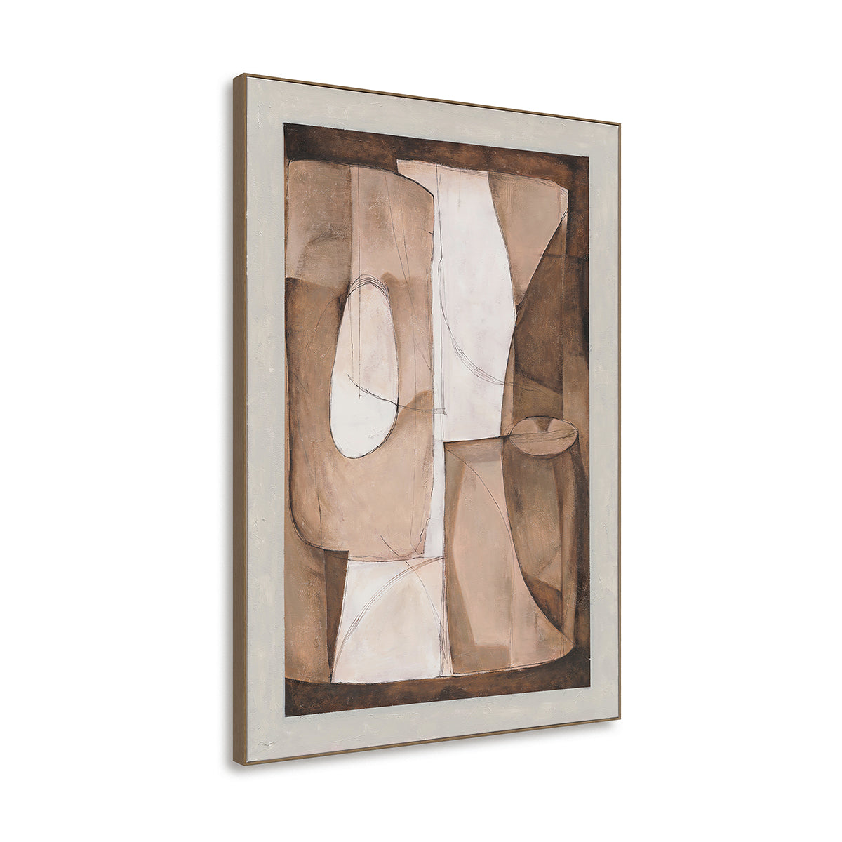 Neutral Earthy Tones with Organic Lines