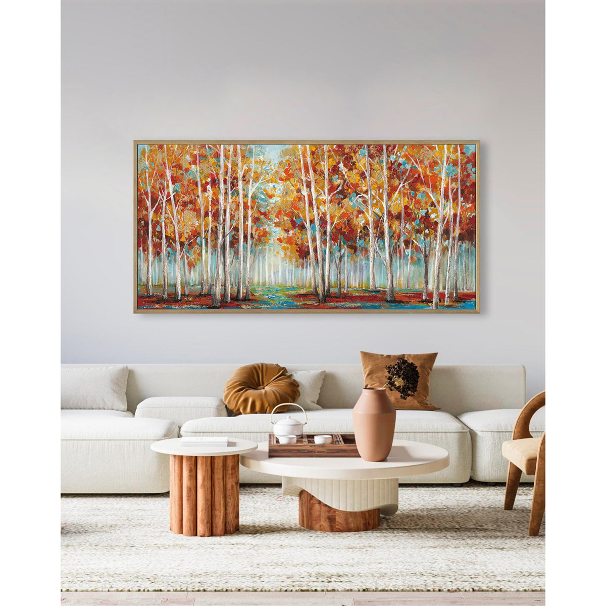 Golden Forest Symphony Handcrafted Painting