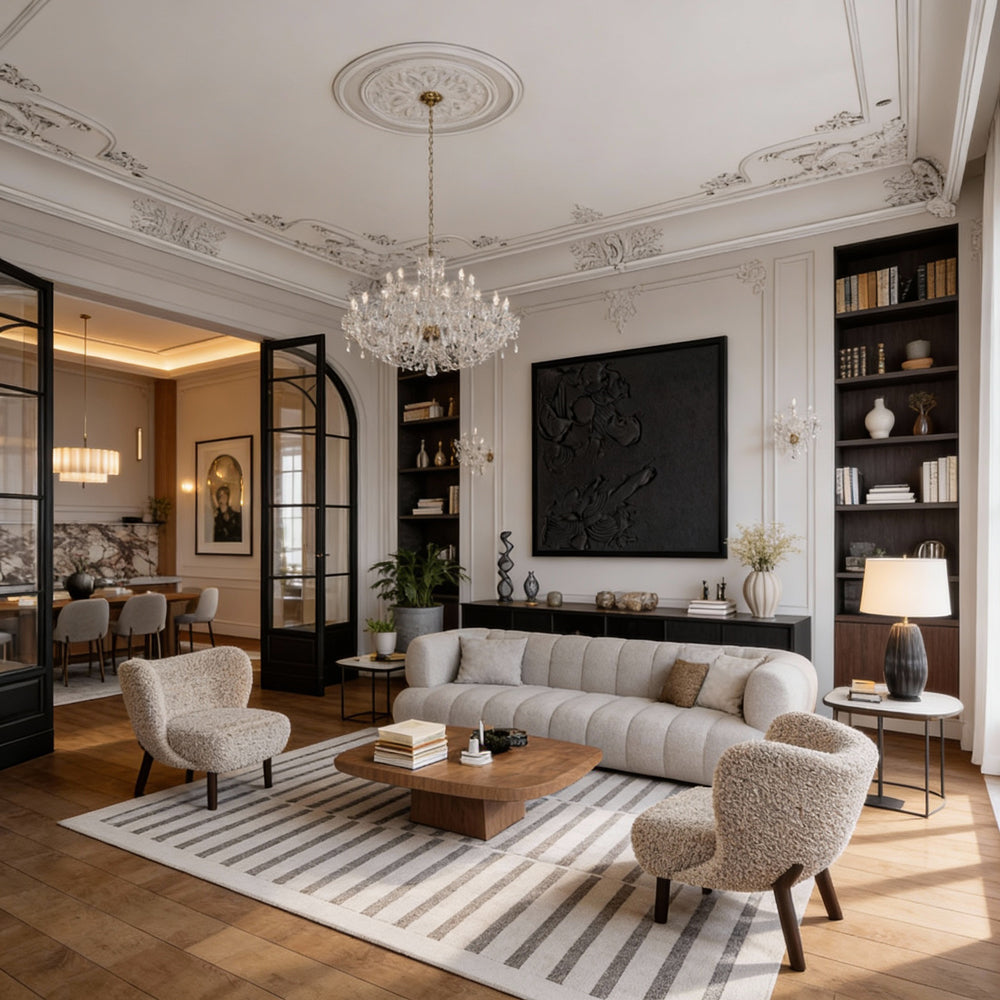 Arte de Pared Abstracto Hecho a Mano – Pintura Moderna Texturizada en Blanco y Negro