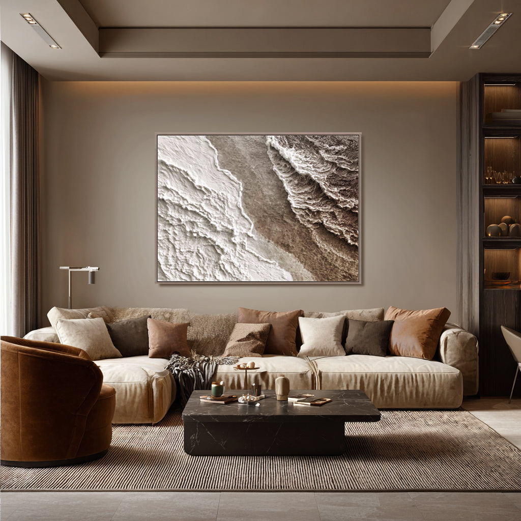 Tidal Symphony Handcrafted Painting