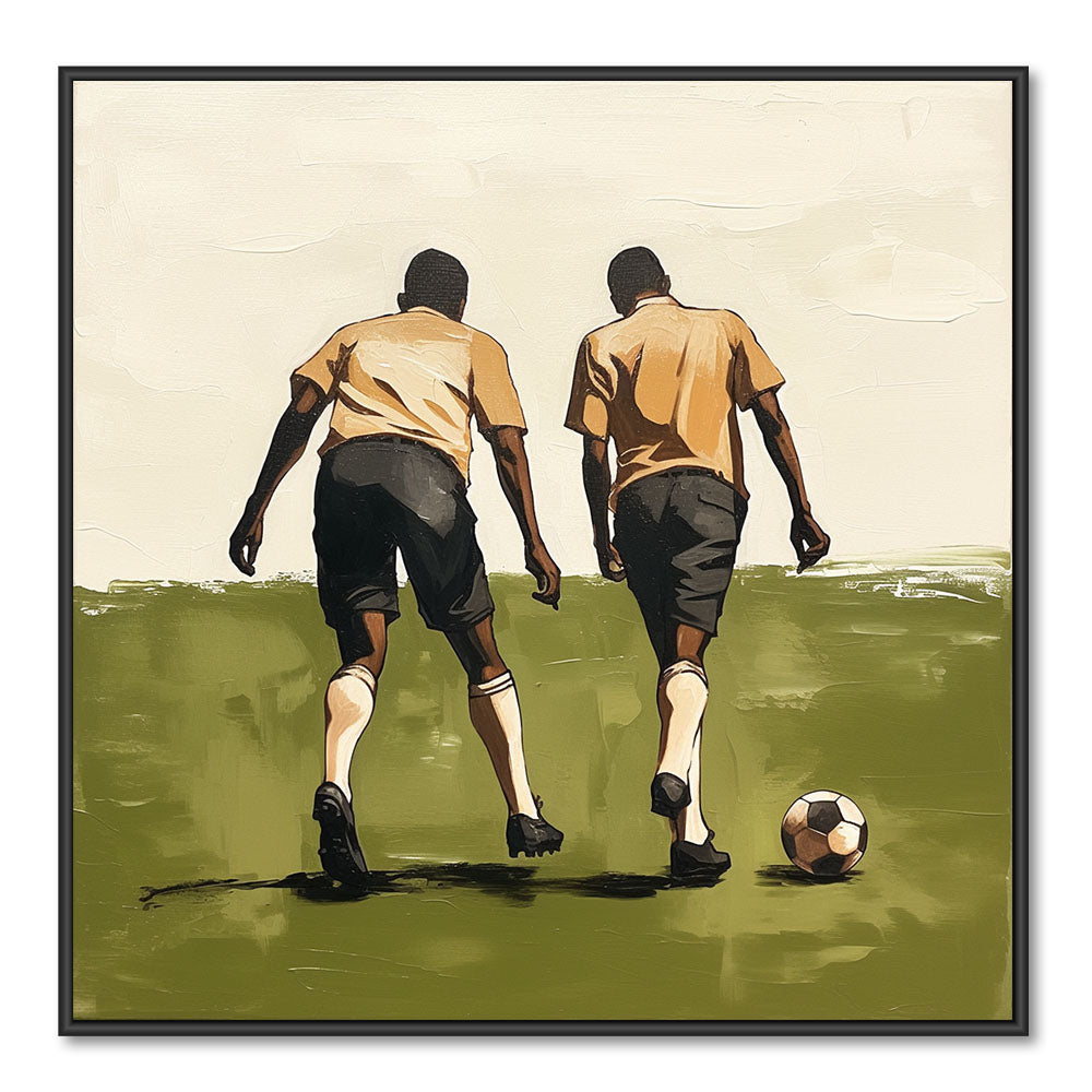 The Field of Youth – Modern Figurative Style Handmade Oil Painting Wall Art