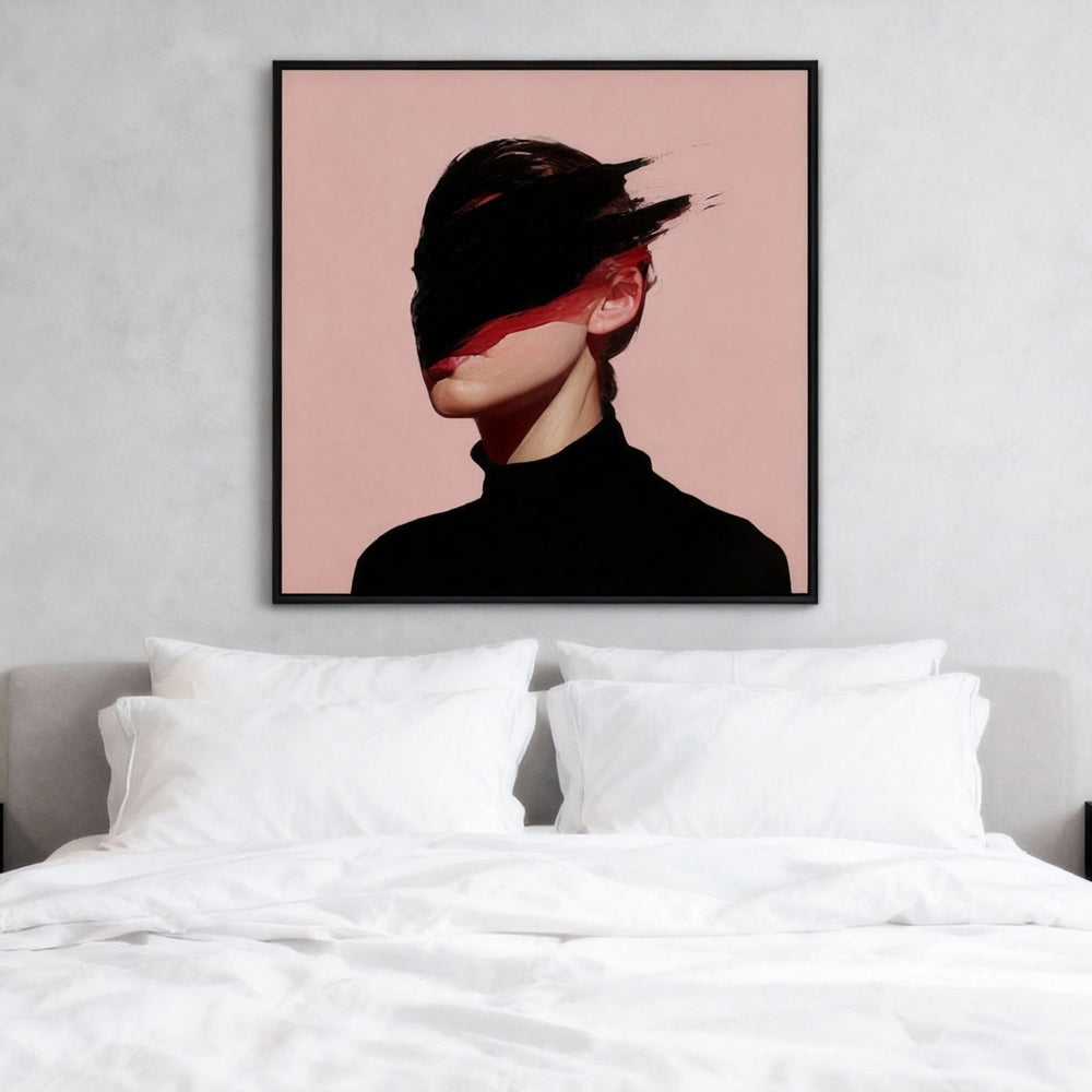 Fragmented Identity – Contemporary Abstract Portrait Style Handmade Oil Painting Wall Art