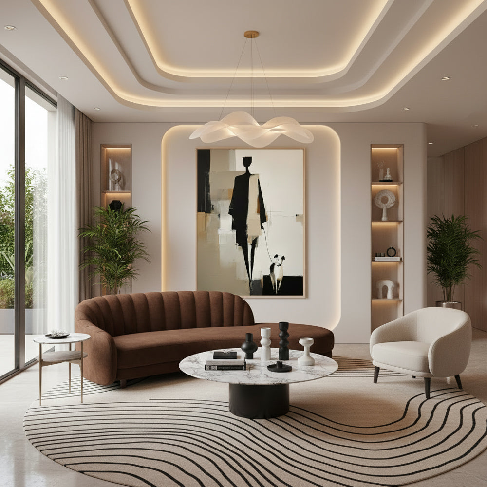 Handcrafted Painting Silent Stroll A Handmade Abstract Journey