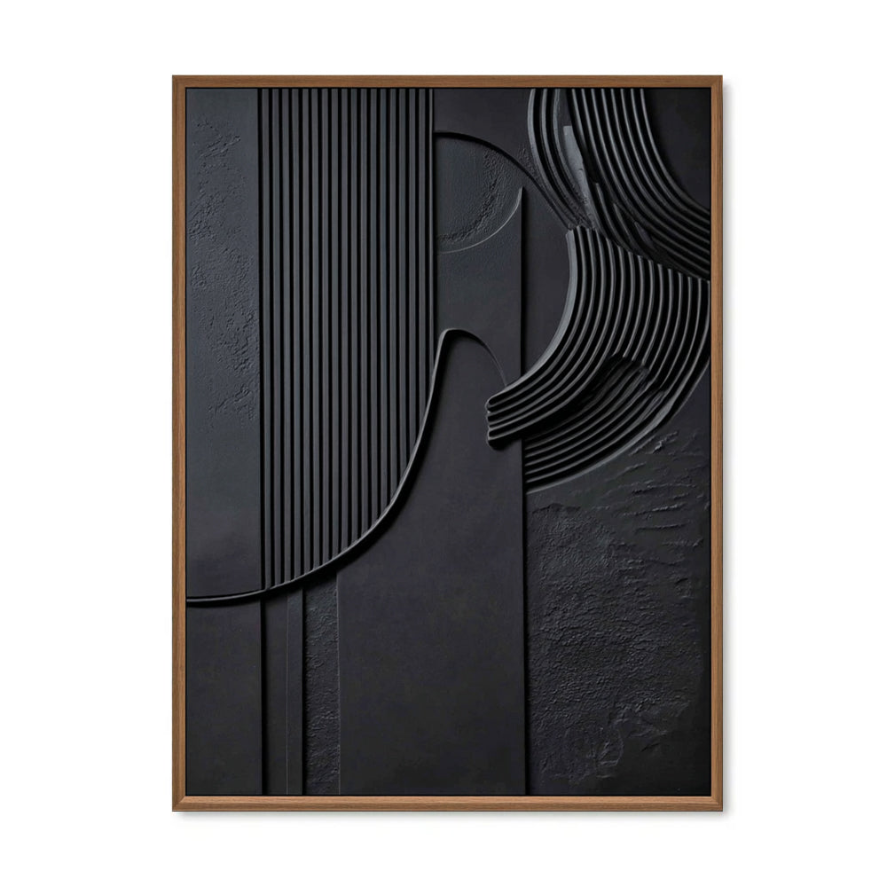Obsidian Flow Handmade Painting