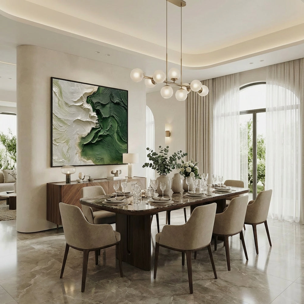 Serpentine Forests Handcrafted Painting-square canvas