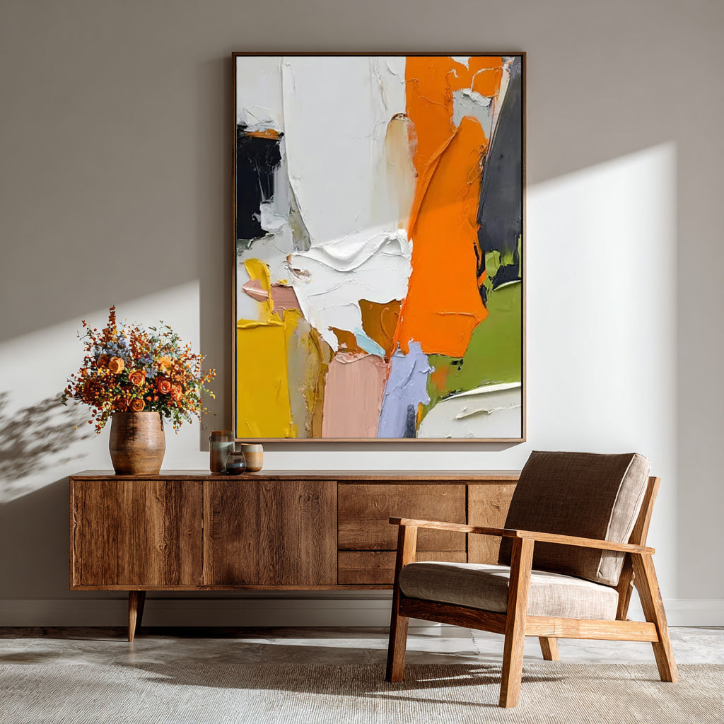 Fragments of Color Handcrafted Painting
