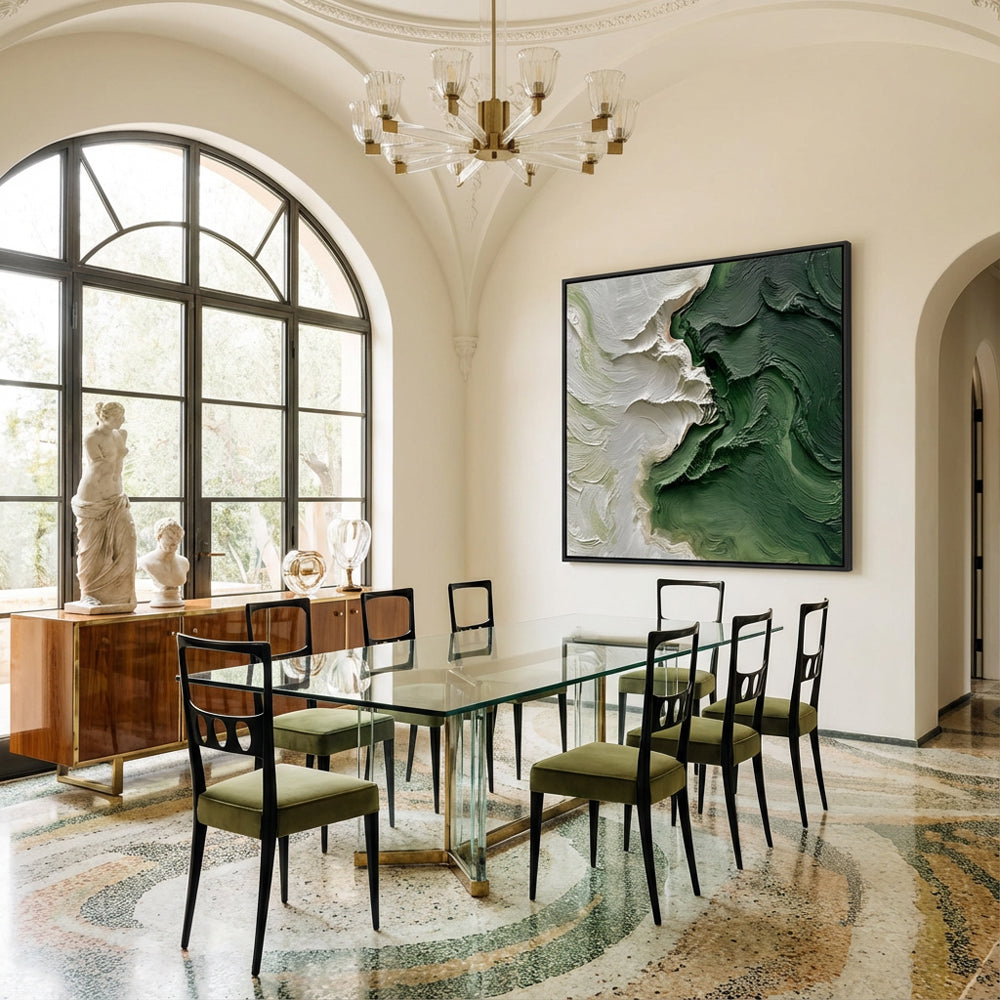 Serpentine Forests Handcrafted Painting-square canvas