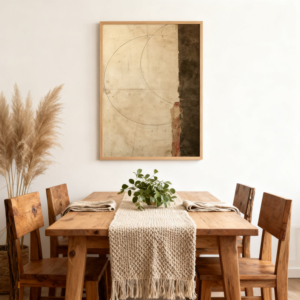 Geometric Echoes Minimalist Lines – Abstract Modern Style Handmade wall art paintings