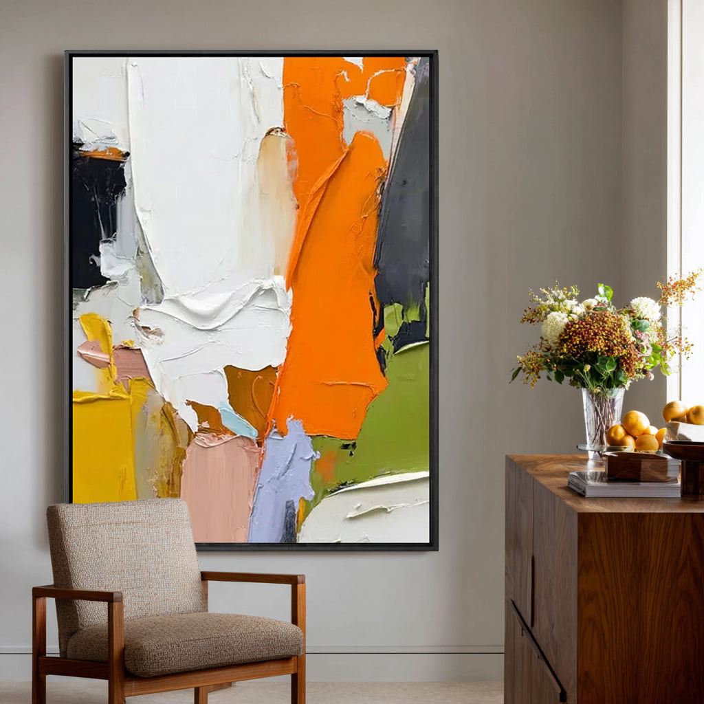 Fragments of Color Handcrafted Painting