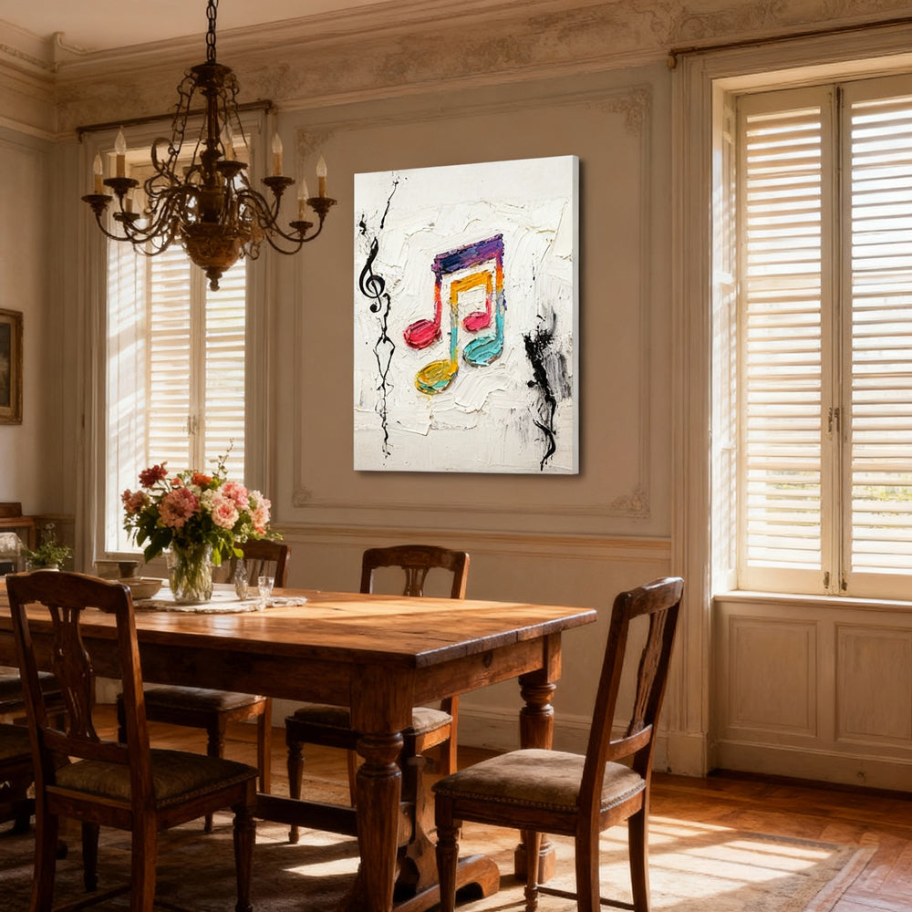 Colorful Melody – Abstract Expressionism Style Handmade Oil Painting Wall Art