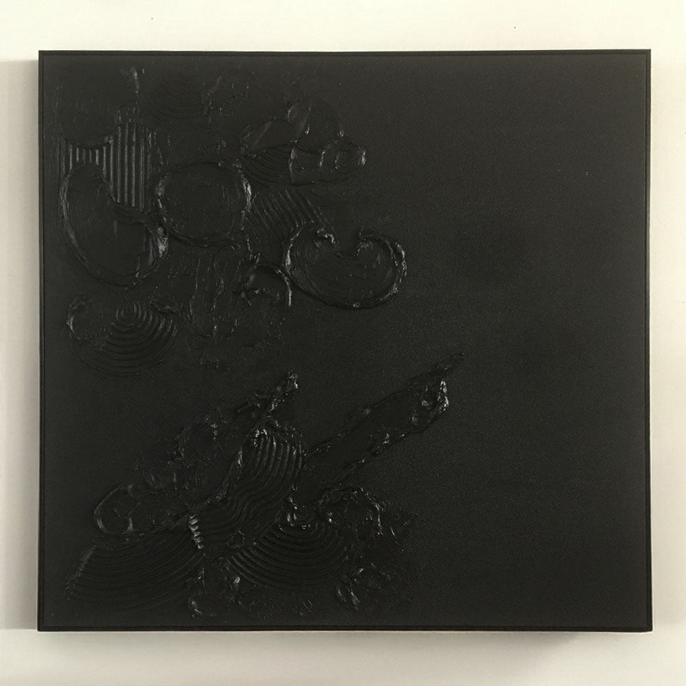 Arte de Pared Abstracto Hecho a Mano – Pintura Moderna Texturizada en Blanco y Negro