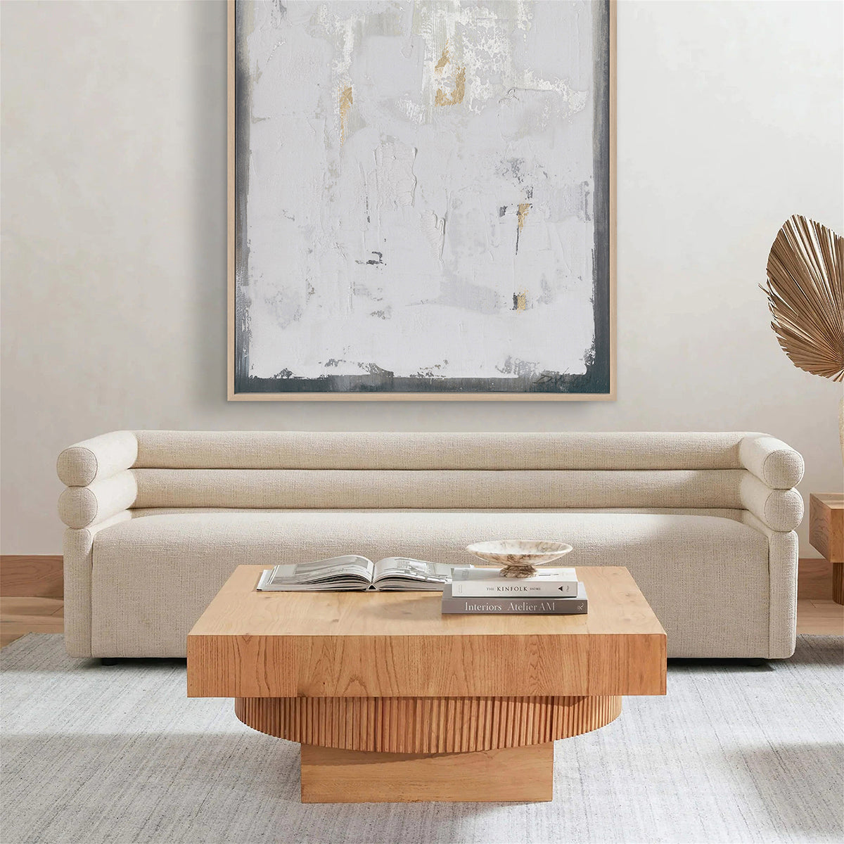 Whispering tones of grey and white bring timeless tranquility and refined abstract beauty.