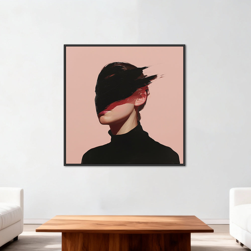 Fragmented Identity – Contemporary Abstract Portrait Style Handmade Oil Painting Wall Art