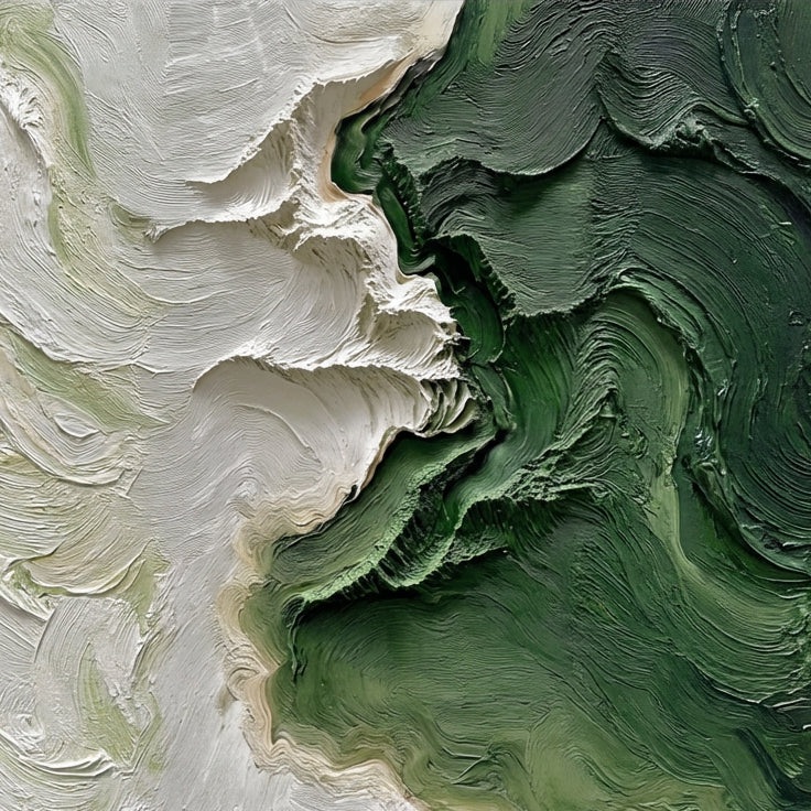 Serpentine Forests Handcrafted Painting-square canvas