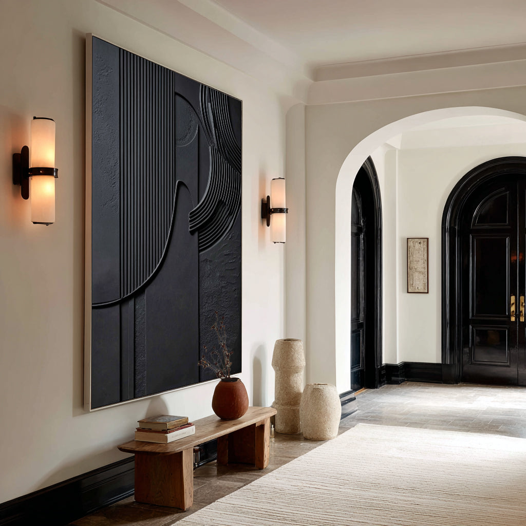 Obsidian Flow Handmade Painting