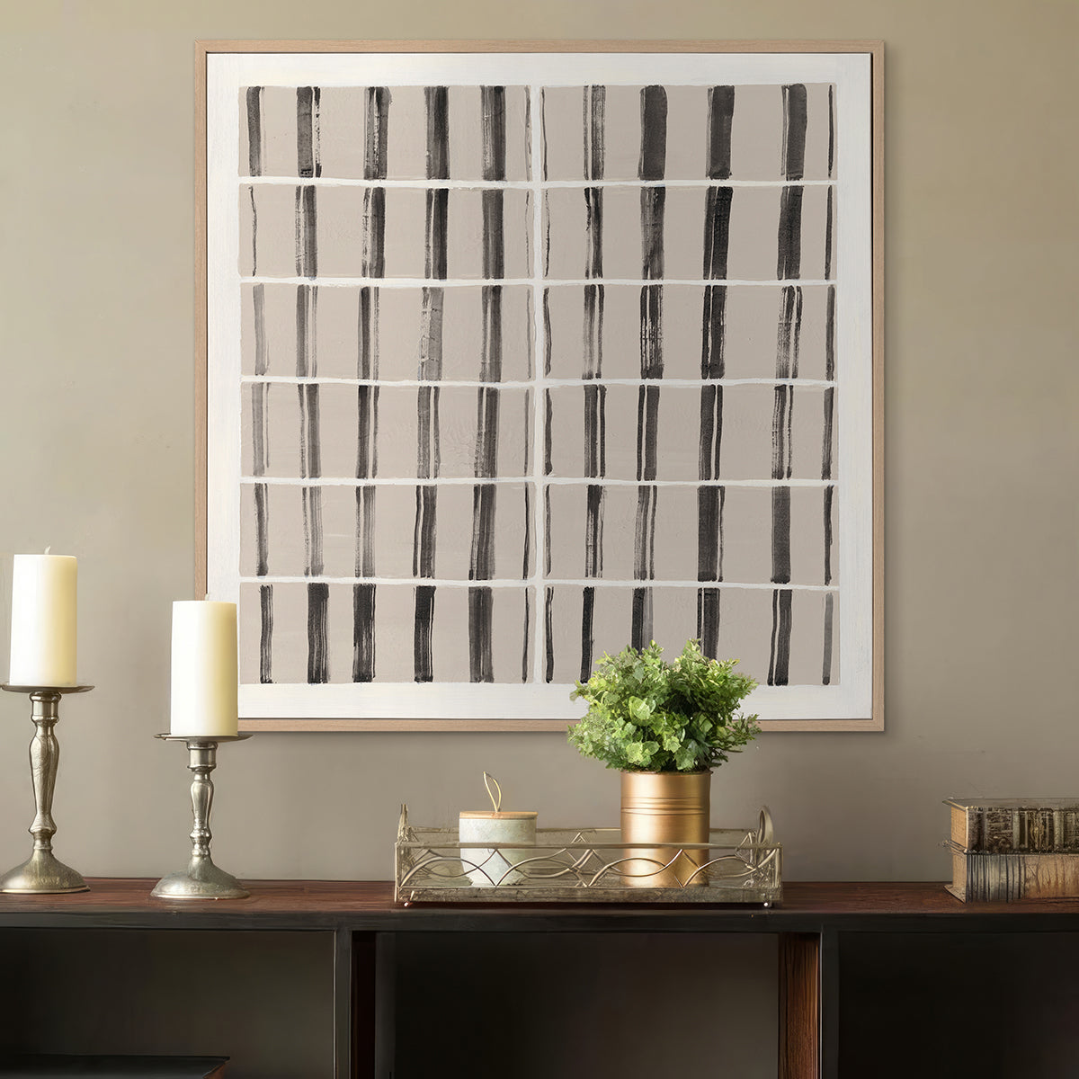 Monochrome stripes evoke order and calm, adding sophistication to any modern space