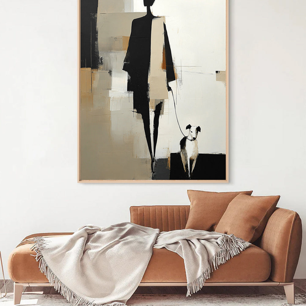 Handcrafted Painting Silent Stroll A Handmade Abstract Journey