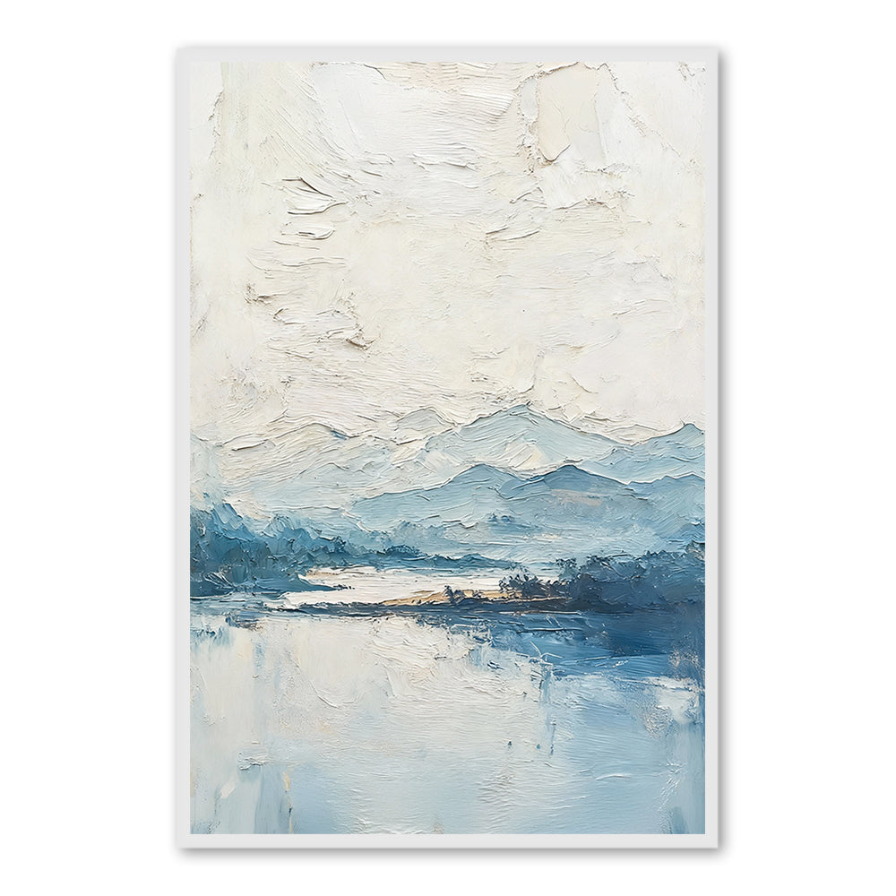 Serene Mountain Landscape – Handcrafted Oil Painting