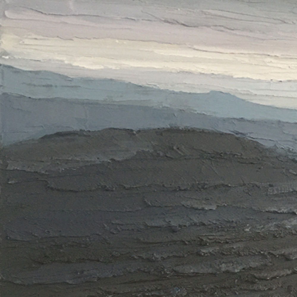 Silent Ridge – Modern Abstract Landscape Texture Painting, Handmade Oil Wall Art for Contemporary Interior Decoration