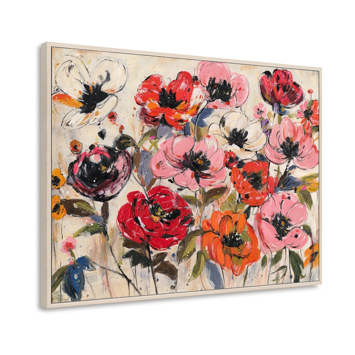 Painting of Vibrant Blossoms A Celebration of Bold Floral Beauty