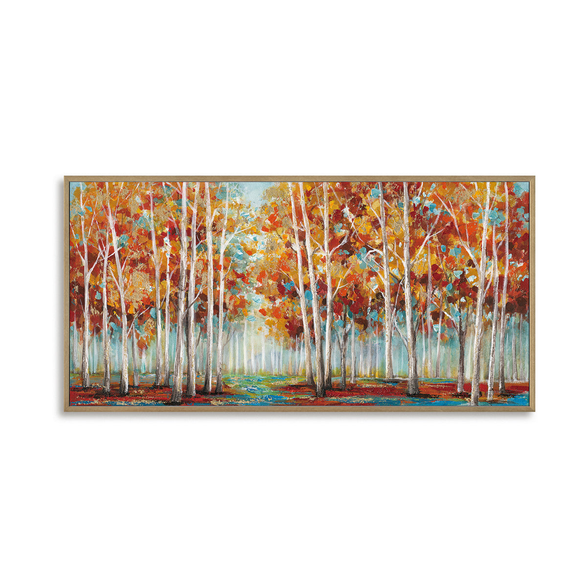 Golden Forest Symphony Handcrafted Painting