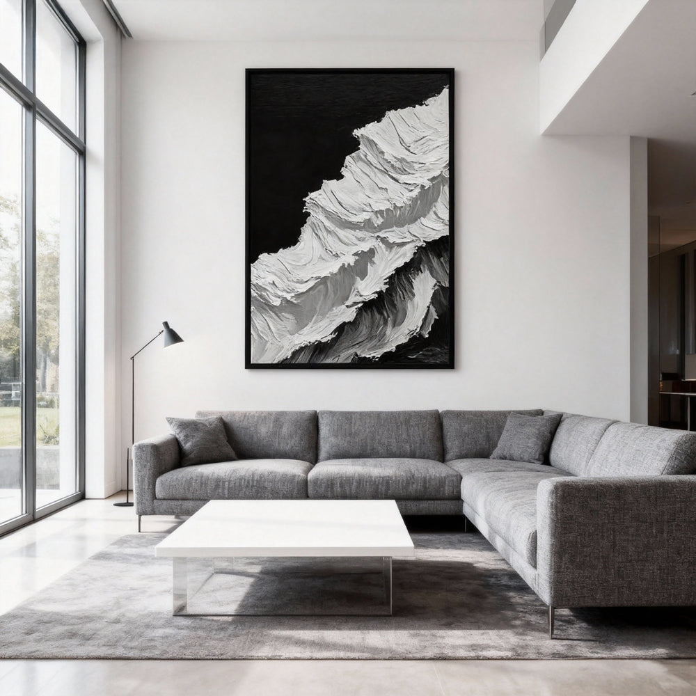 Wave Crest Theme Painting – Modern Abstract Style