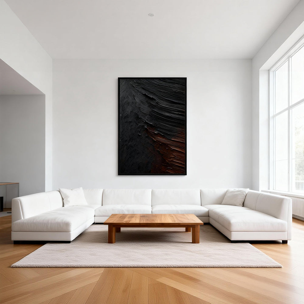 Chrono-Stratum: Metallic Flux –Textured Abstract Expressionist Oil Painting Handmade Wall Art