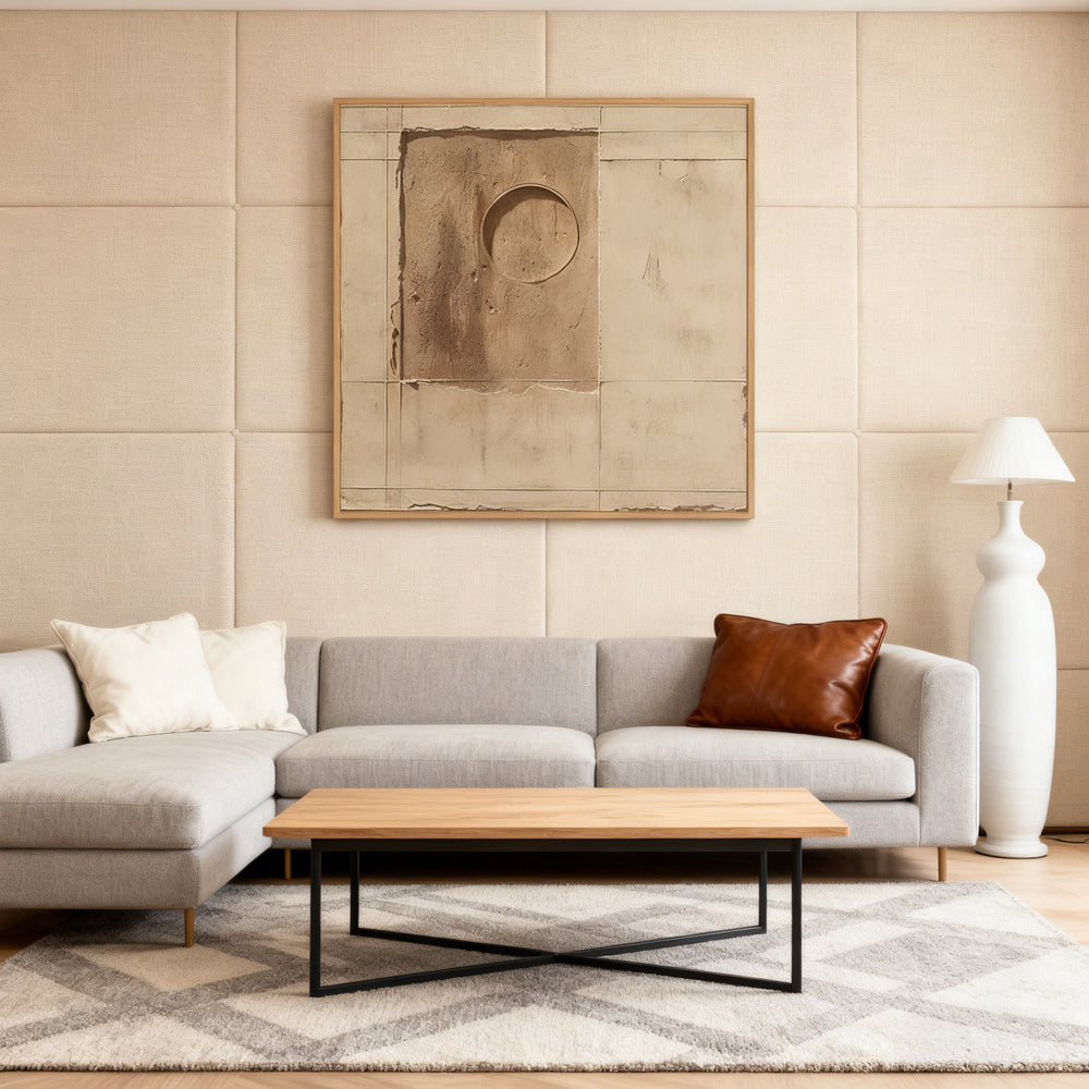 Geometric Earth Texture – Minimalist Abstract Style Wall Art