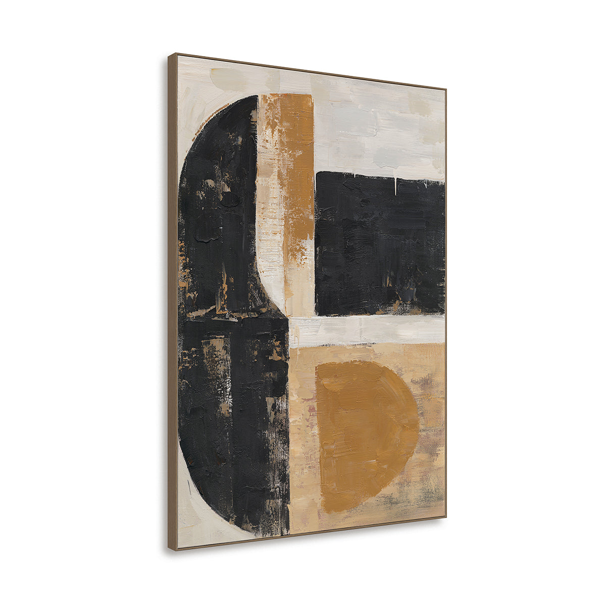 Geometric Harmony – Hand-Painted Abstract Wall Art