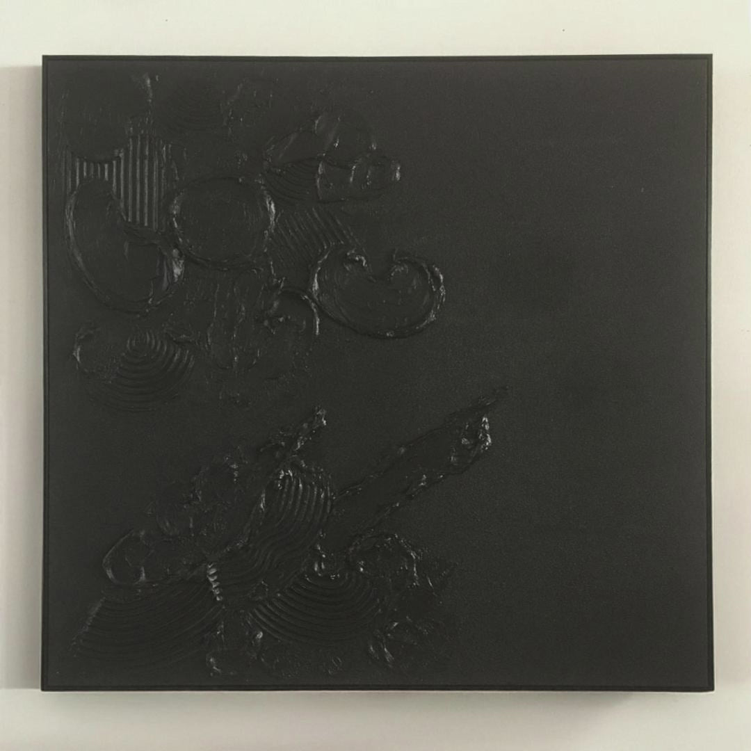 Arte de Pared Abstracto Hecho a Mano – Pintura Moderna Texturizada en Blanco y Negro